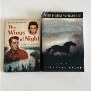 The Horse Whisperer by Nicholas Evans and The Wings of Night by Thomas H Raddall